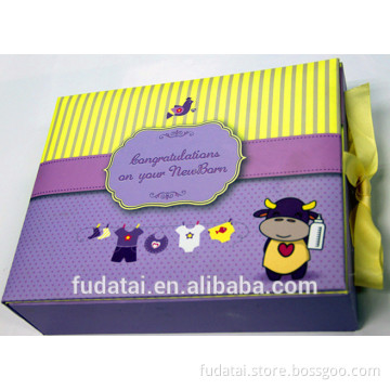 FDT custom memorable full color kids photo album children gift box set